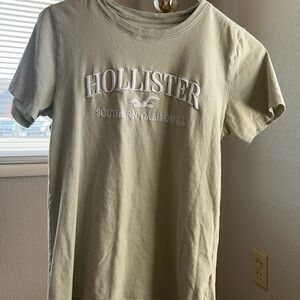 Hollister Green Embroidered Shirt - S